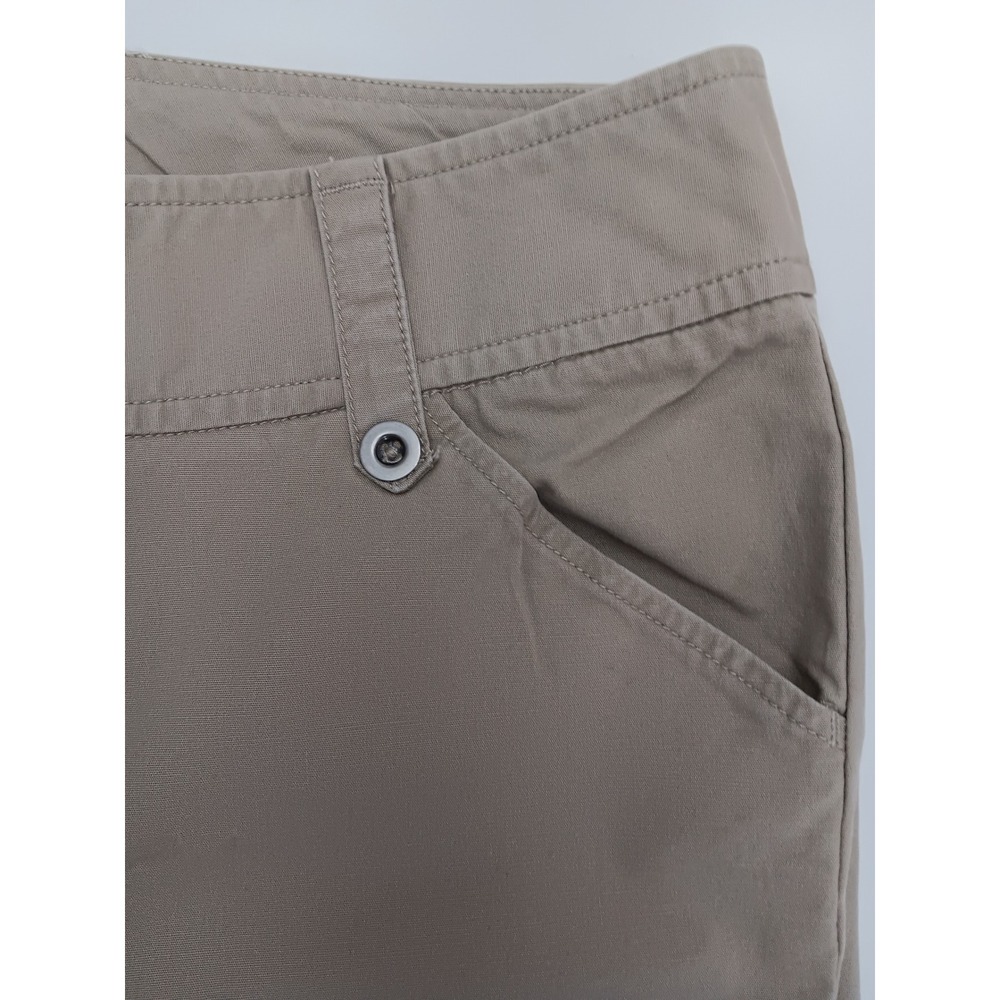 Dockers Womens Size 10 Khaki Capri Pants Cropped Stretch Cotton Blend Casual - Picture 3 of 15